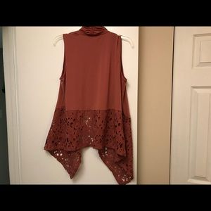 Rust Orange Vest Plus Size 18/20 New with tags